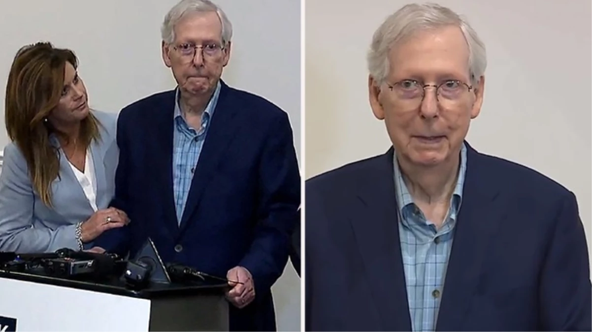 ABD'de 82 yaşındaki senatör Mitch McConnell, konuşurken bir anda donakaldı