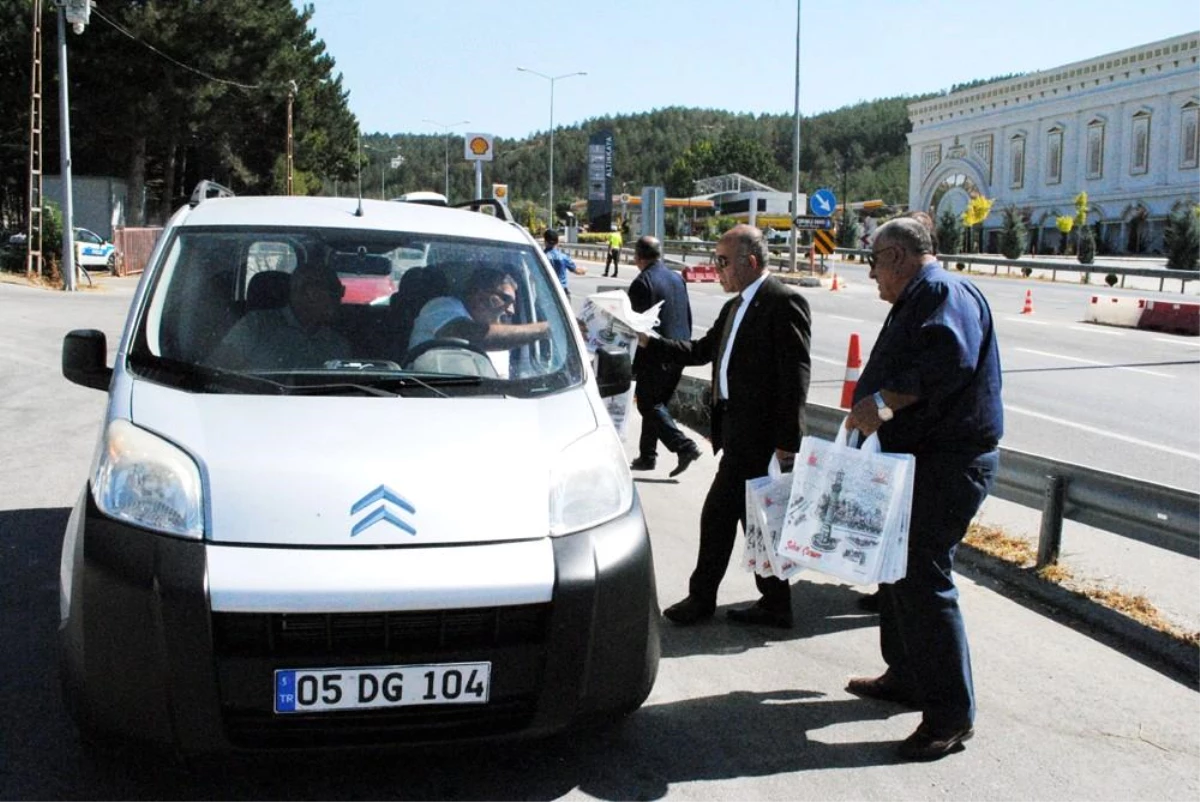 Ahilik Haftası'nda sürücülere ahilik leblebisi ikram edildi