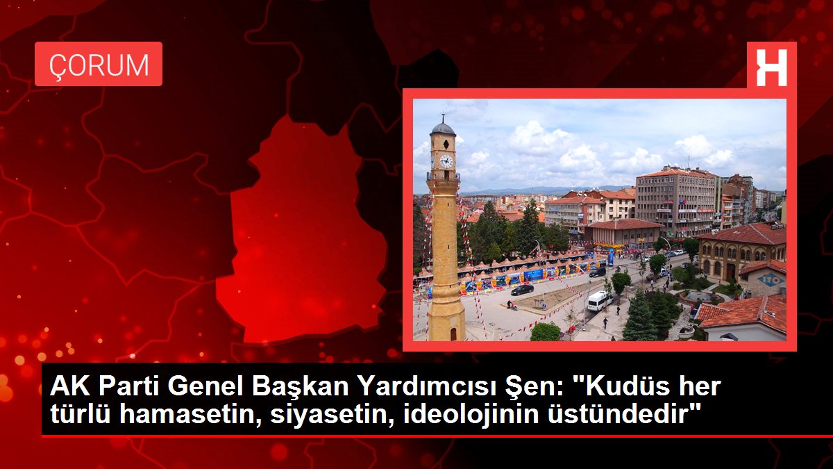 AK Parti Genel Başkan Yardımcısı Şen: 