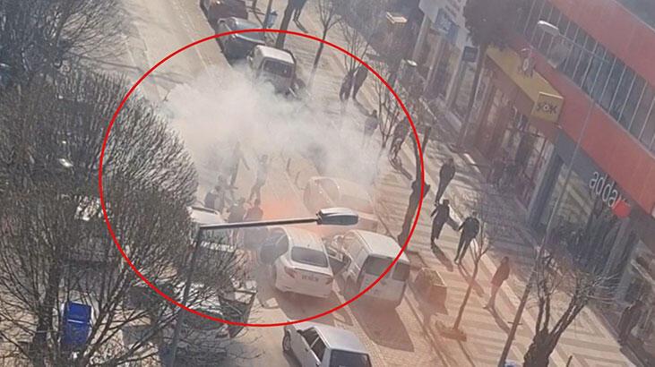 Asker uğurlamasında yol ortasında meşalelerle çiftetelli oynadılar