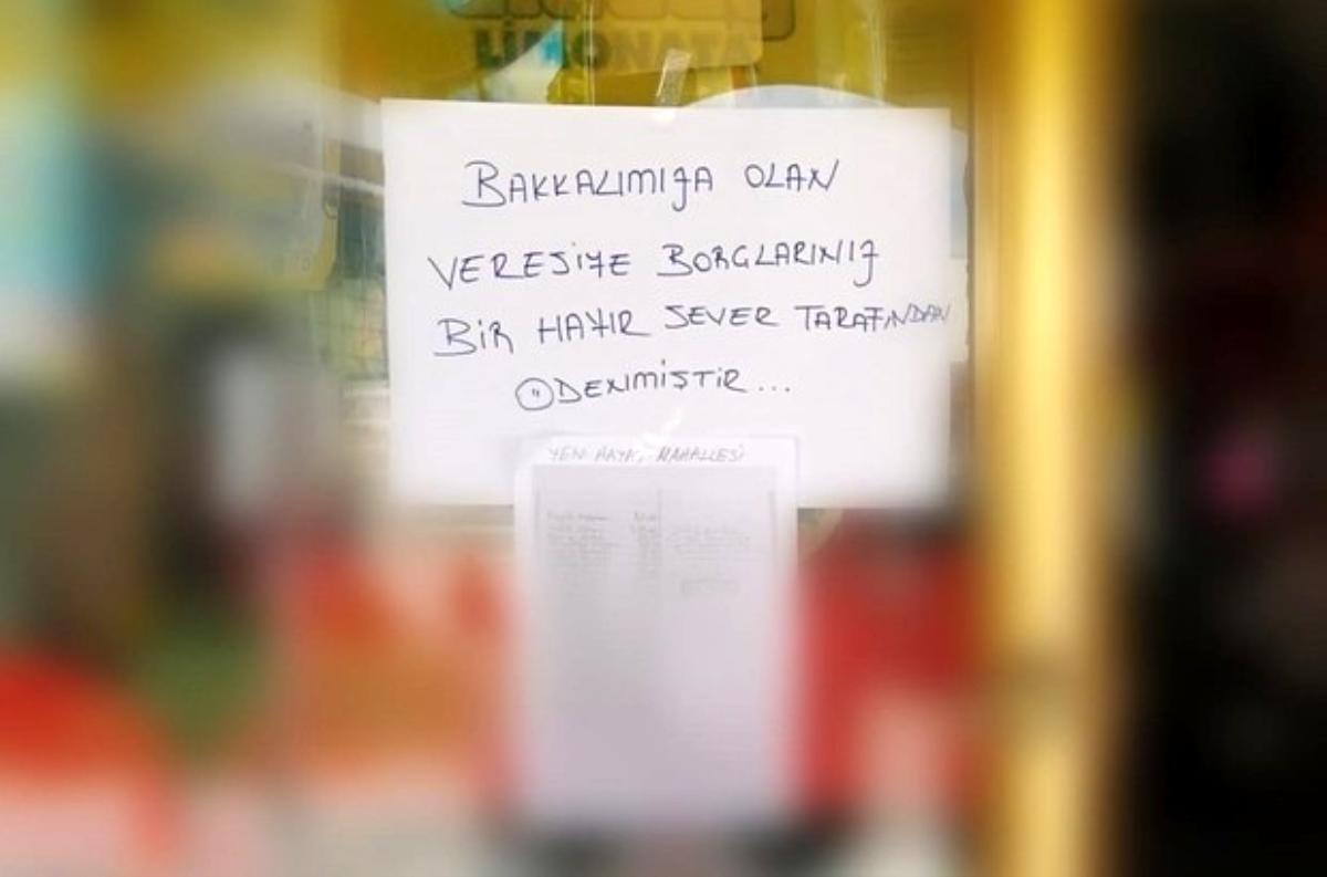 Çorum'da gizli hayırsever 54 kişinin 38 bin 900 TL'lik veresiye borcunu ödedi