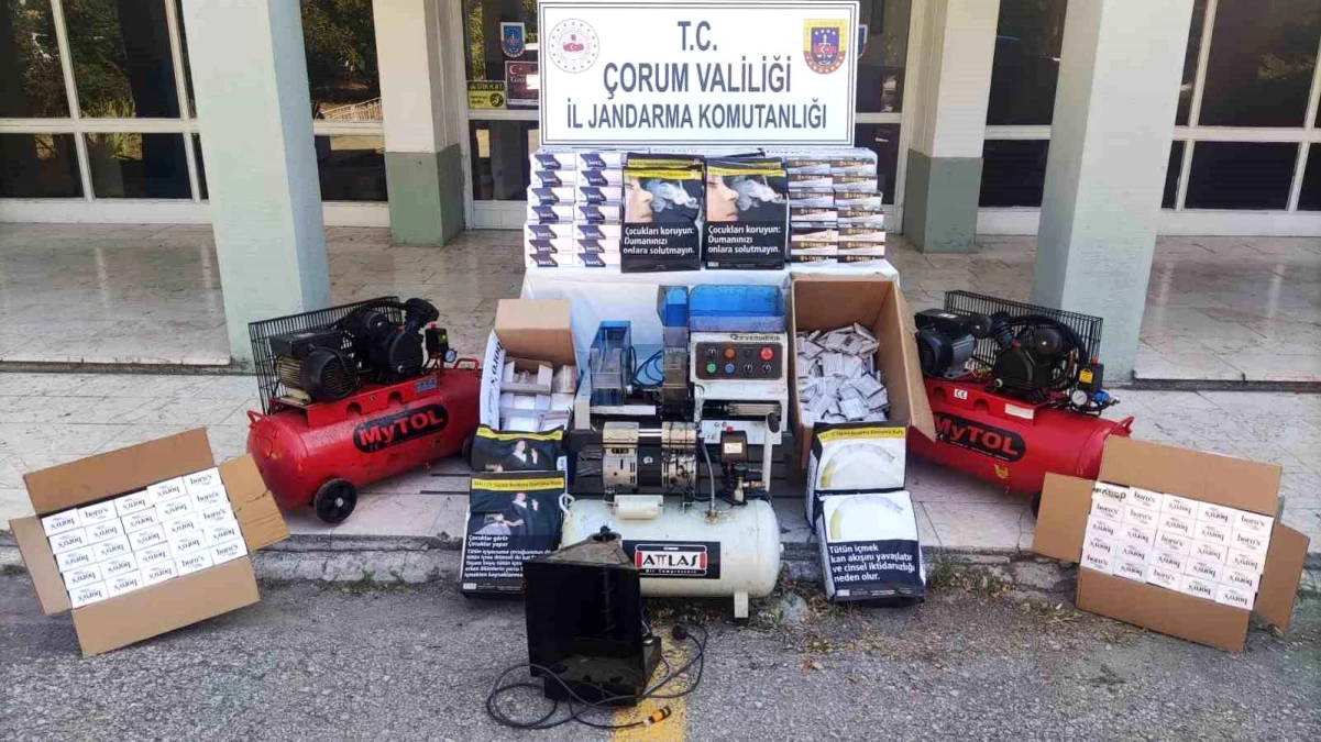 Çorum'da Kaçak Sigara ve Uyuşturucu Operasyonu