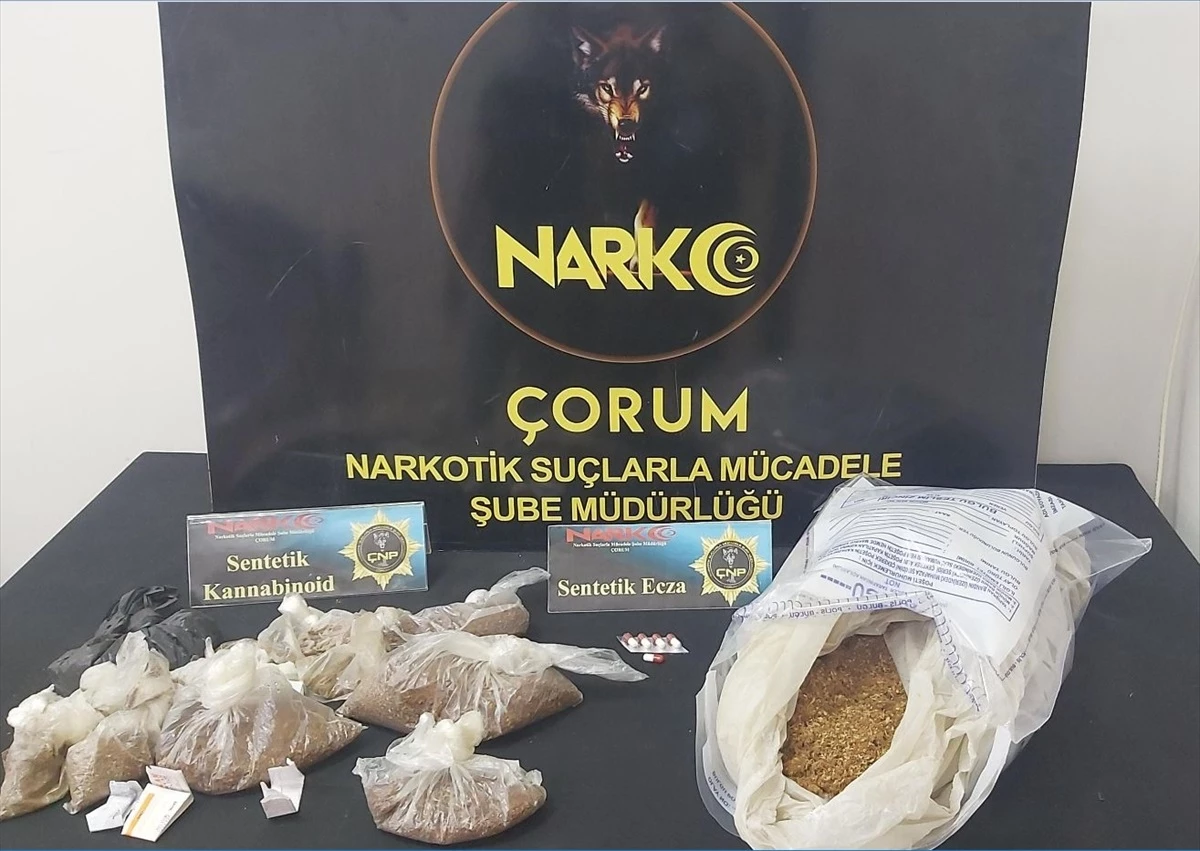 Çorum'da uyuşturucu operasyonunda 2 şüpheli tutuklandı