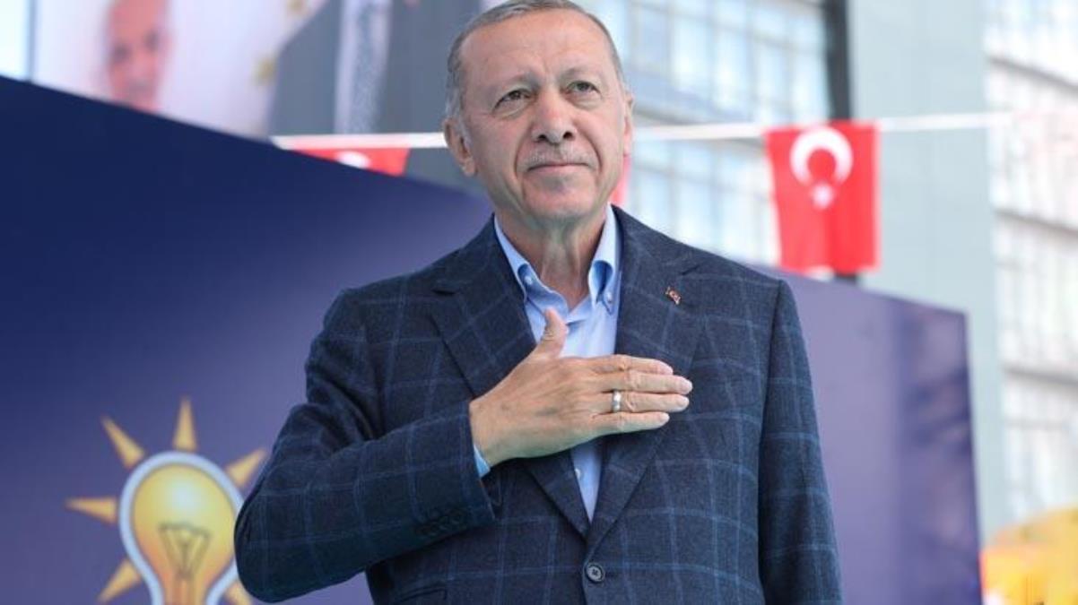 Cumhurbaşkanı Erdoğan, seçime saatler kala yaptığı mitinge 