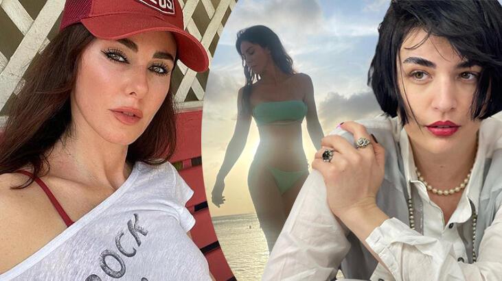 Defne Samyeli'den sahil pozu! Gonca Vuslateri kayıtsız kalamadı