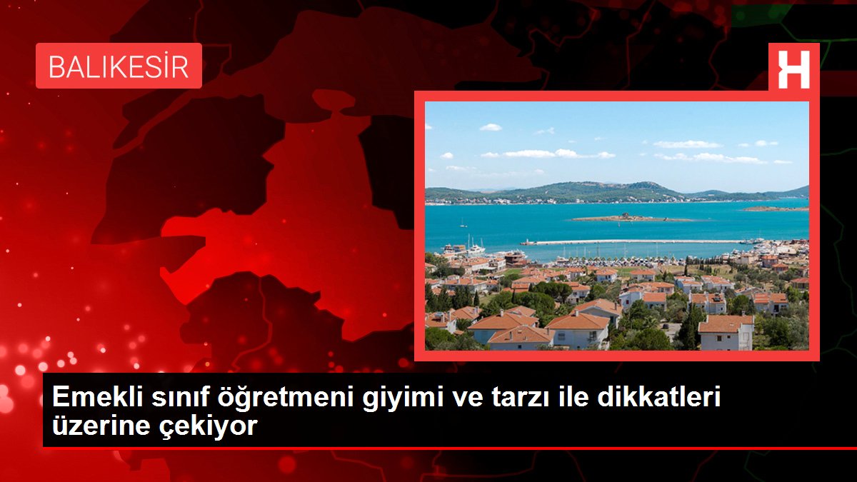 Emekli sınıf öğretmeni giyimi ve tarzı ile dikkatleri üzerine çekiyor