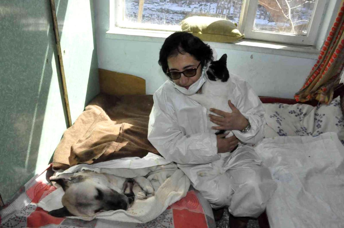 Felçli köpeğe 'anne' şefkati