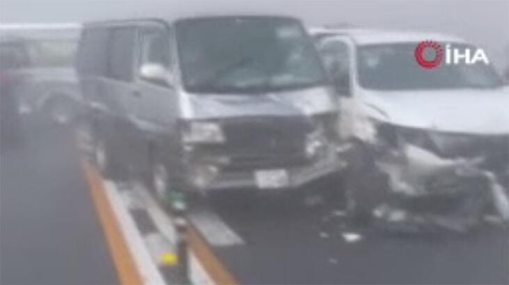 Japonya'da zincirleme kaza! Çok sayıda yaralı var