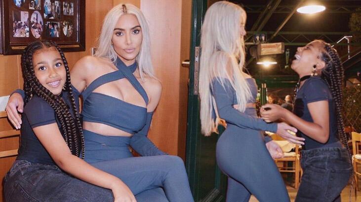 Kim Kardashian kızı North ile yeni pozlarını paylaştı