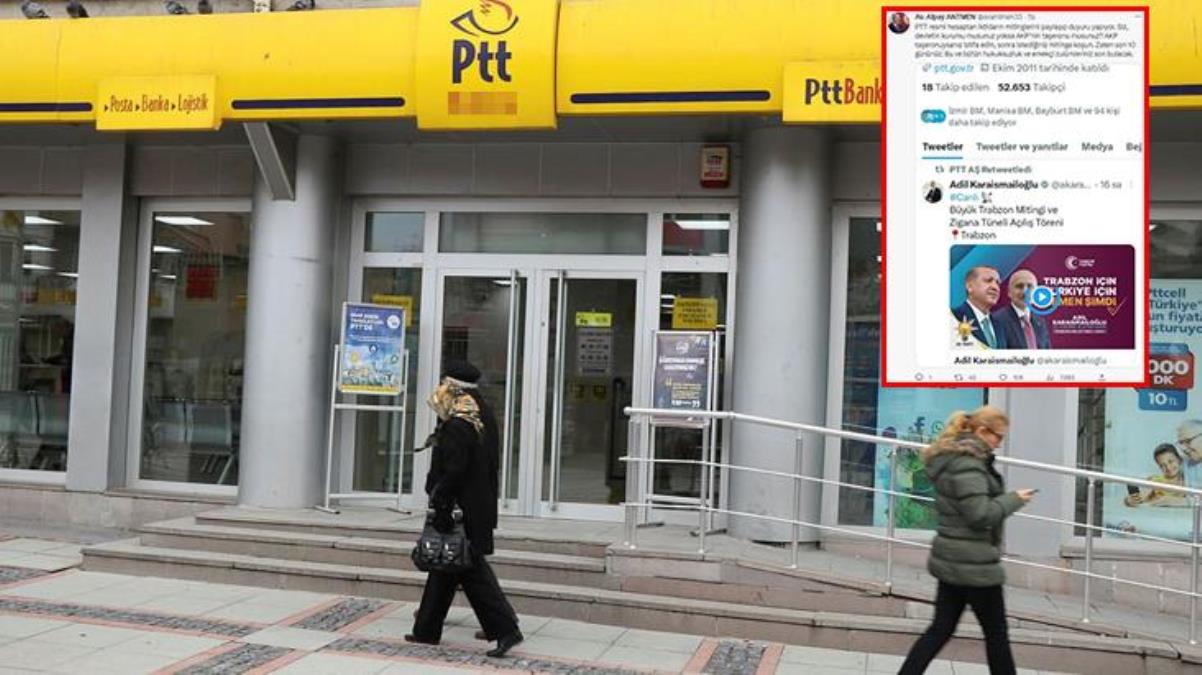PTT'nin resmi hesabından AK Parti mitingi paylaşılmasına CHP'li Antmen'den tepki: Devlet kurumu musunuz yoksa AKP taşeronu mu?
