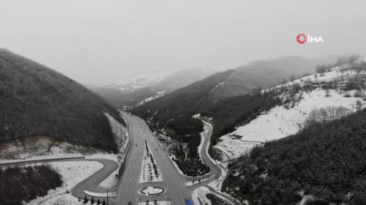 Samsun'un yüksek kesimleri beyaza büründü