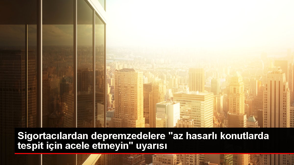 Sigortacılardan depremzedelere 