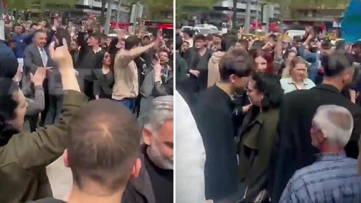 Trabzon'un ardından Ankara'da da benzer görüntüler! Zafer Partililer HÜDA PAR standını basıp slogan attı